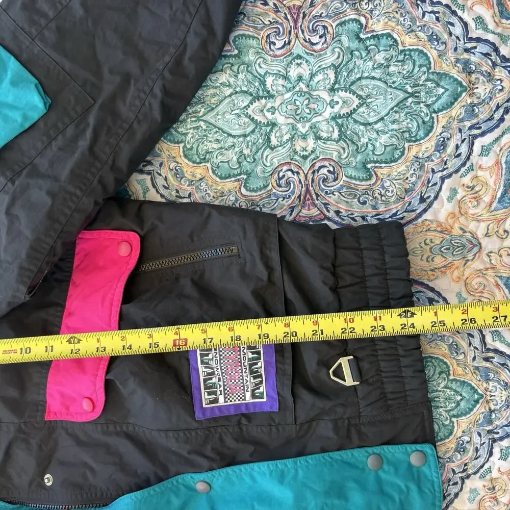 Tyrolia By HEAD Celtech VTG ski Jacket Neon 80s 90s Retro Women’s Size 10